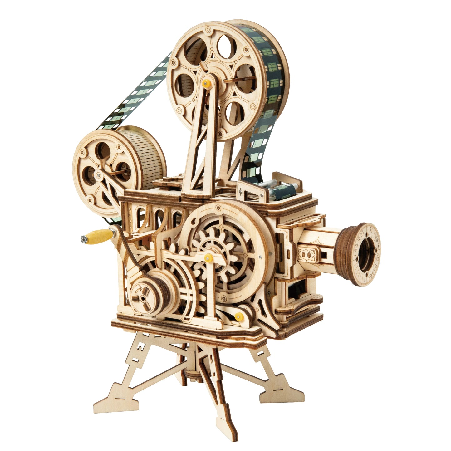 3D Wooden Mechanical Puzzle Building Kit Laser Clockwork