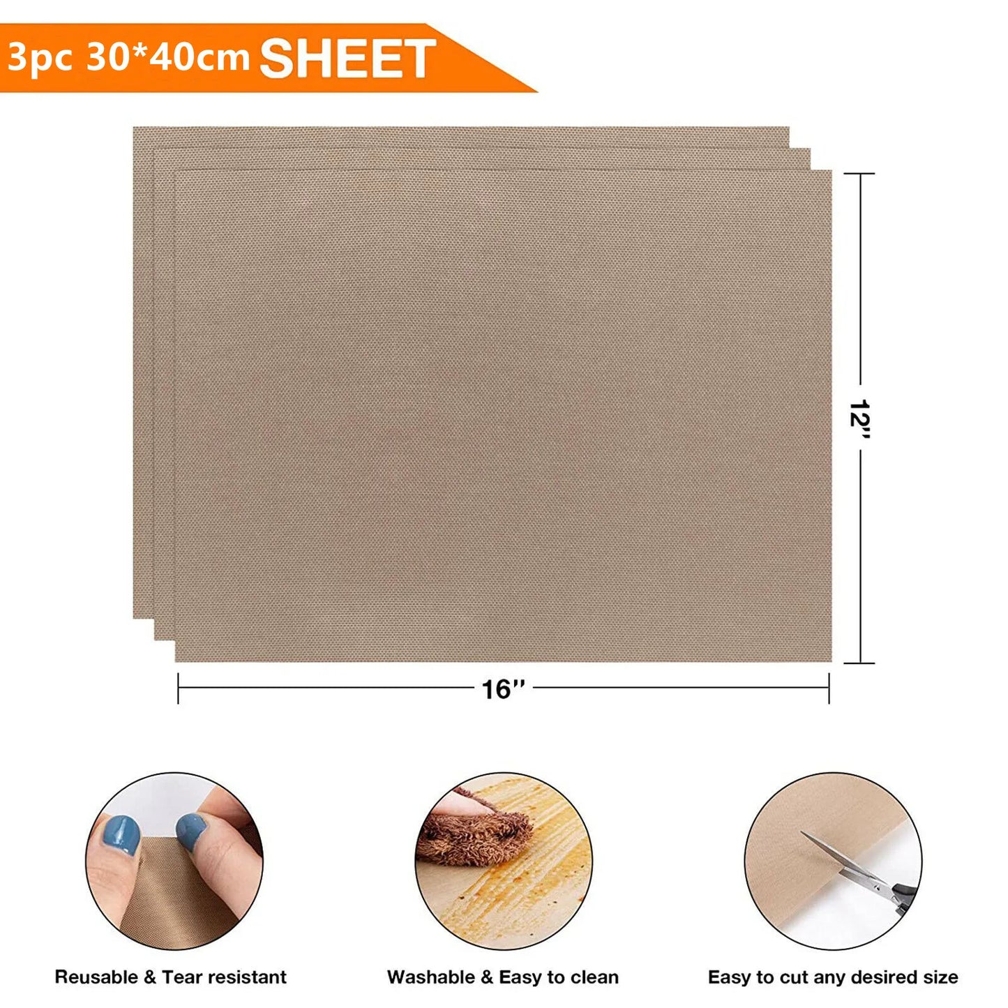 Reusable Heat Resistant Baking Sheet