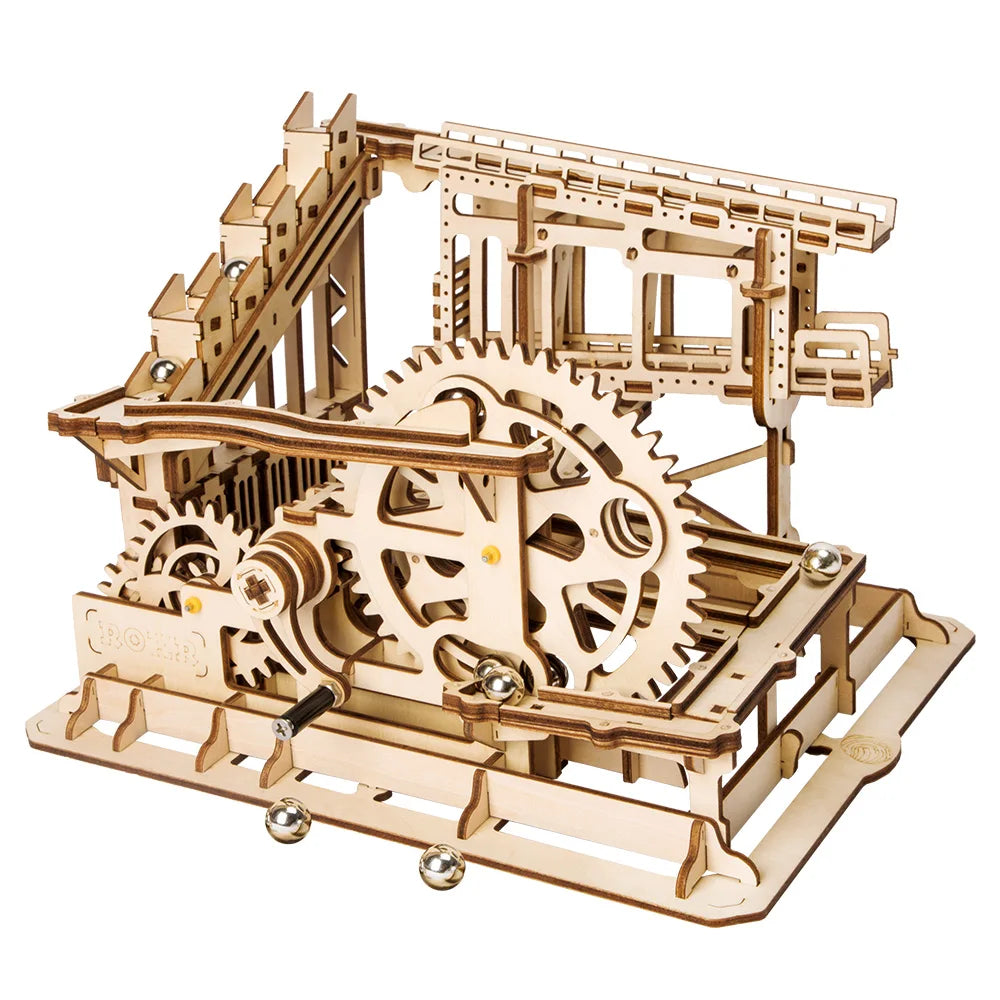 3D Wooden Mechanical Puzzle Building Kit Laser Clockwork