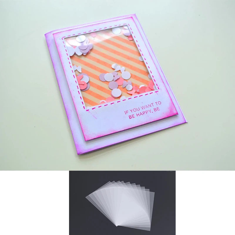 PVC Transparent Plastic Sheets for Scrapbooking