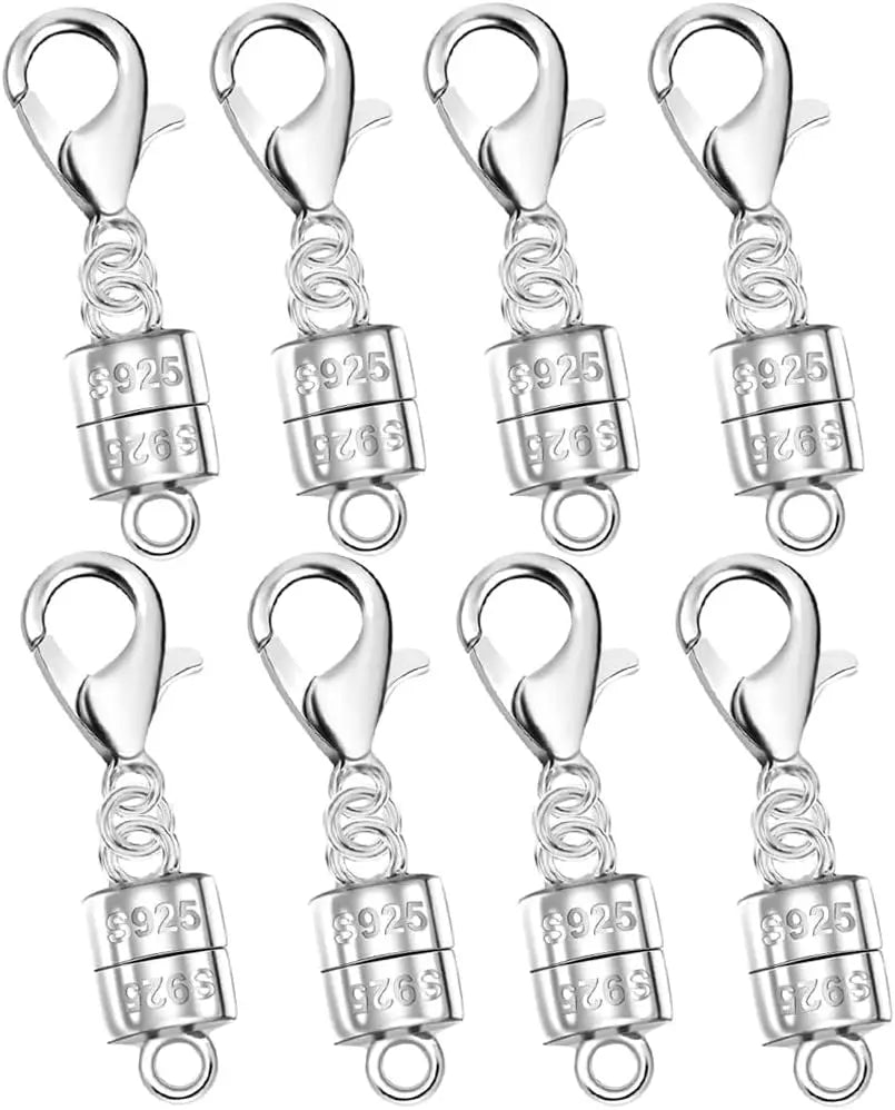925 Sterling Silver Magnetic Necklace Clasps