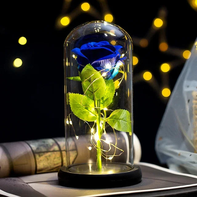 Eternal Rose Beauty Led Lights W/Glass Cover