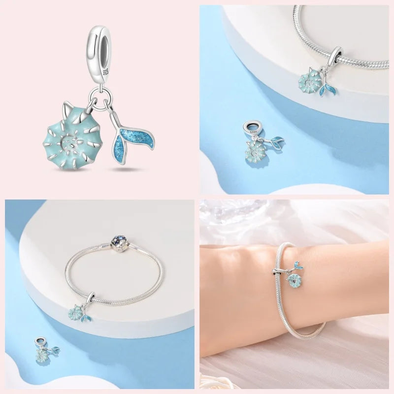 Ocean Series 925 Sterling Silver for Pandora Bracelet