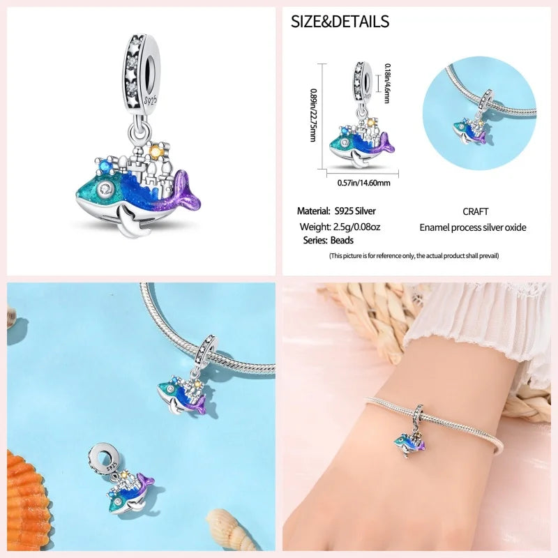 Ocean Series 925 Sterling Silver for Pandora Bracelet