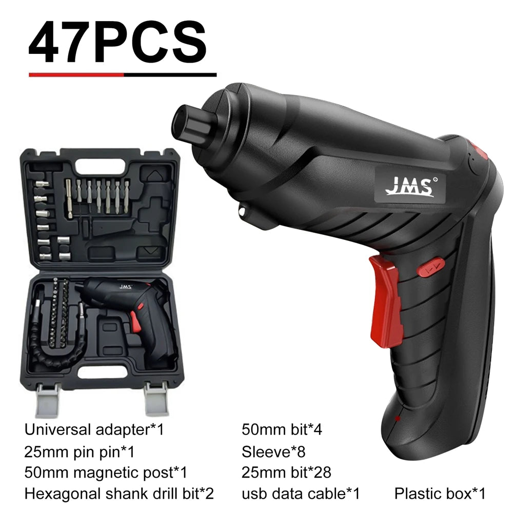 4.2V Cordless Electric Screwdriver Drill 74pcs Rechargeable