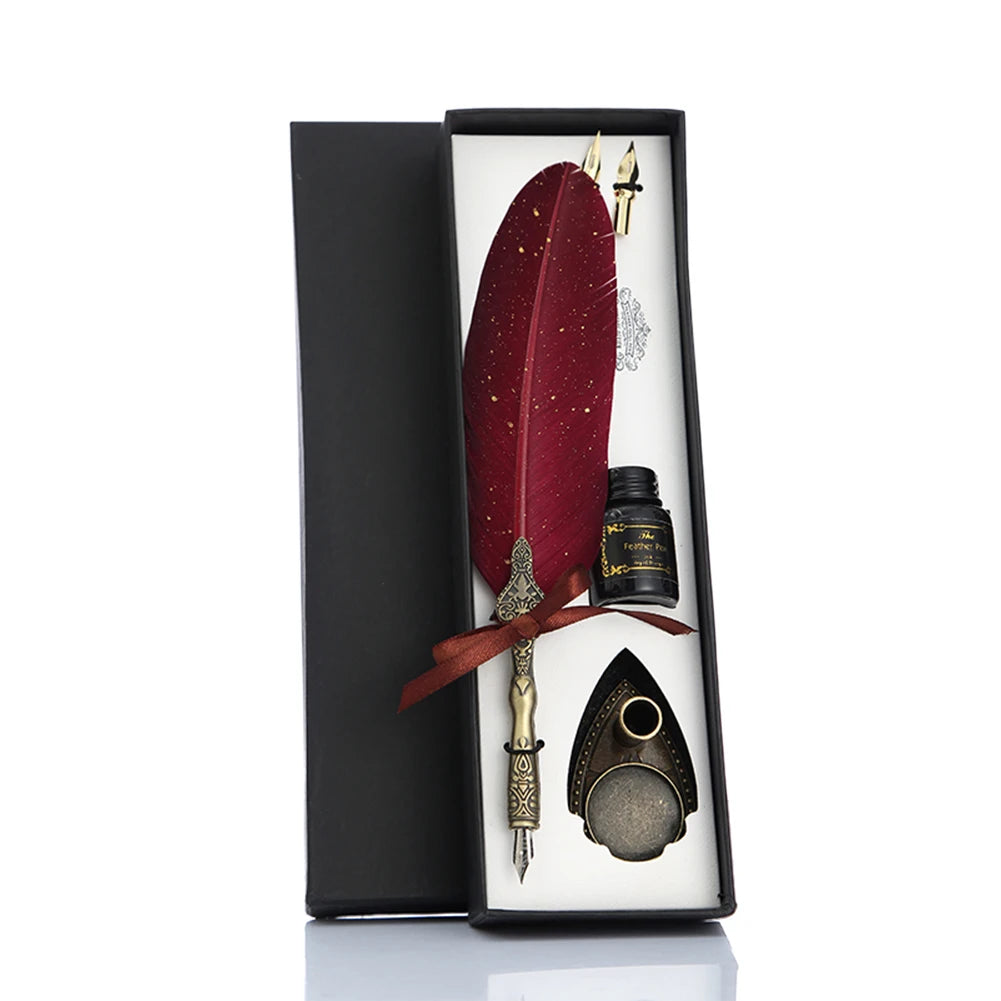 Retro Calligraphy Feather Dip Pen