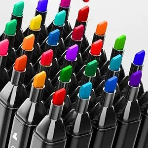 Permanent Alcohol Art Marker Set Double Tipped