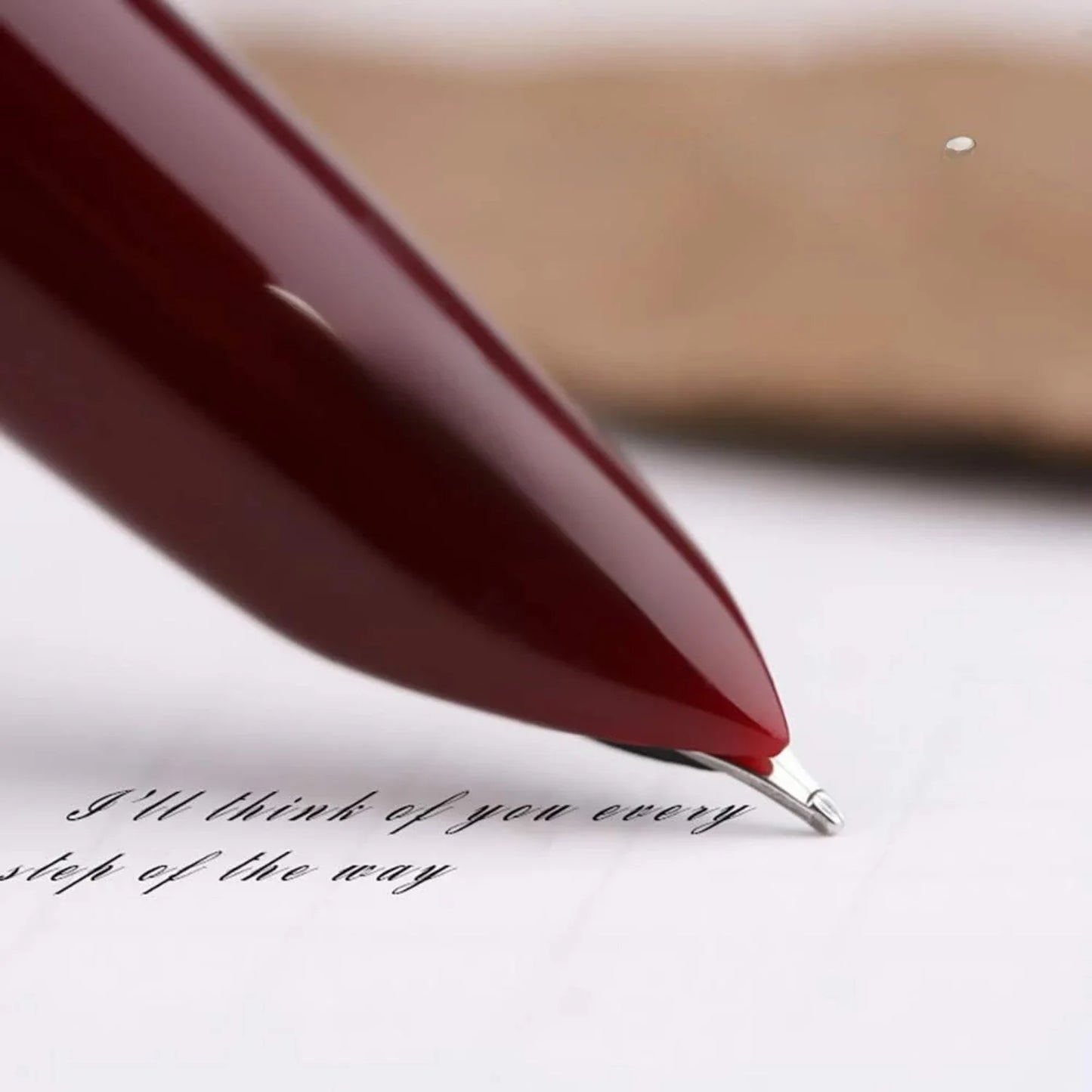 Fountain Pen, Fine Nib, Stainless Steel Cap