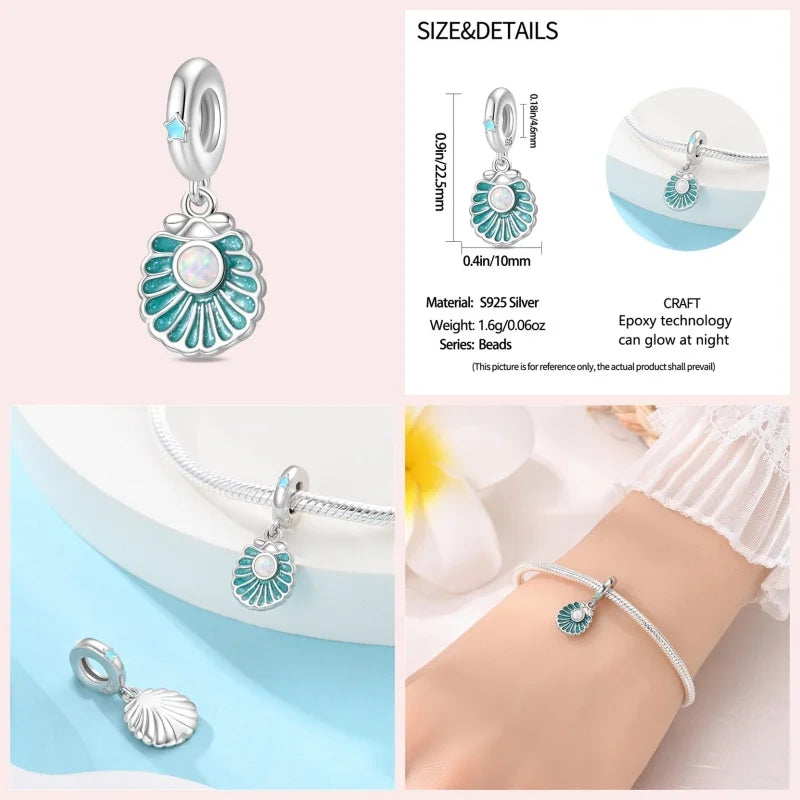Ocean Series 925 Sterling Silver for Pandora Bracelet