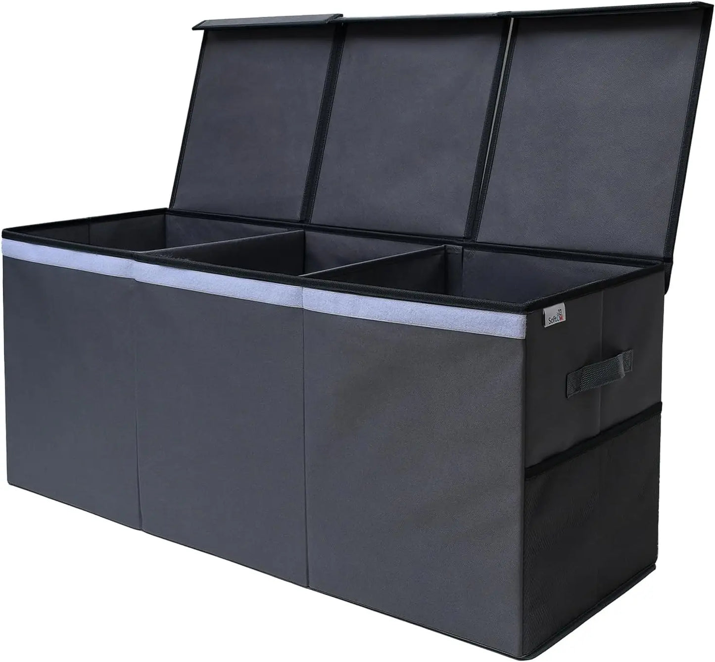 Extra Large Storage Box with Lid - Sturdy, Collapsible