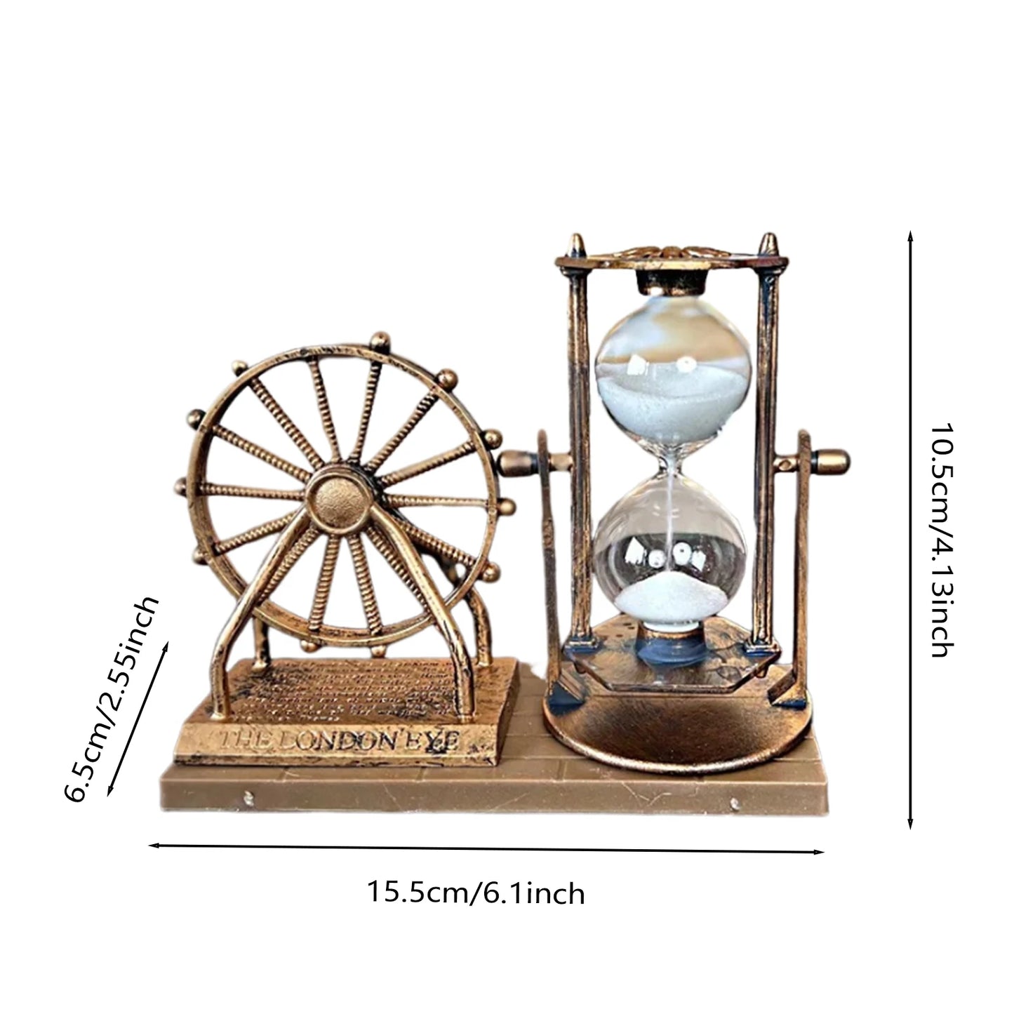 Vintage Ferris Wheel Retro Hourglass Sand Clock