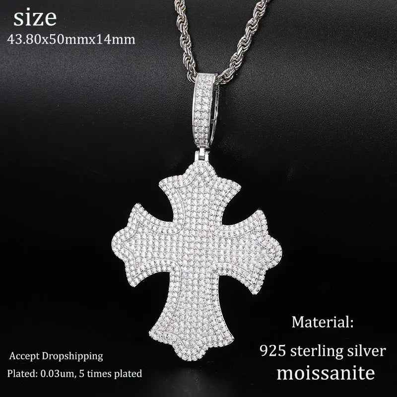 Unisex S925 Scorpion Pendant Iced Out Moissanite