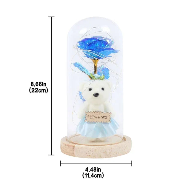 Eternal Rose Beauty Led Lights W/Glass Cover