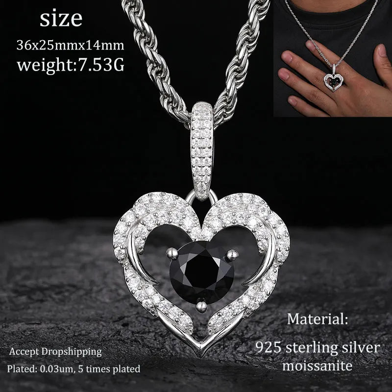Unisex S925 Scorpion Pendant Iced Out Moissanite