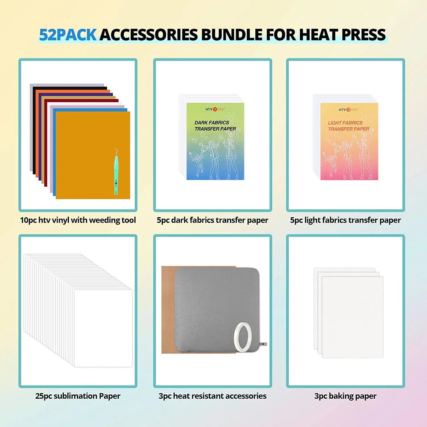 Heat Press Supplies Accessories for Beginners
