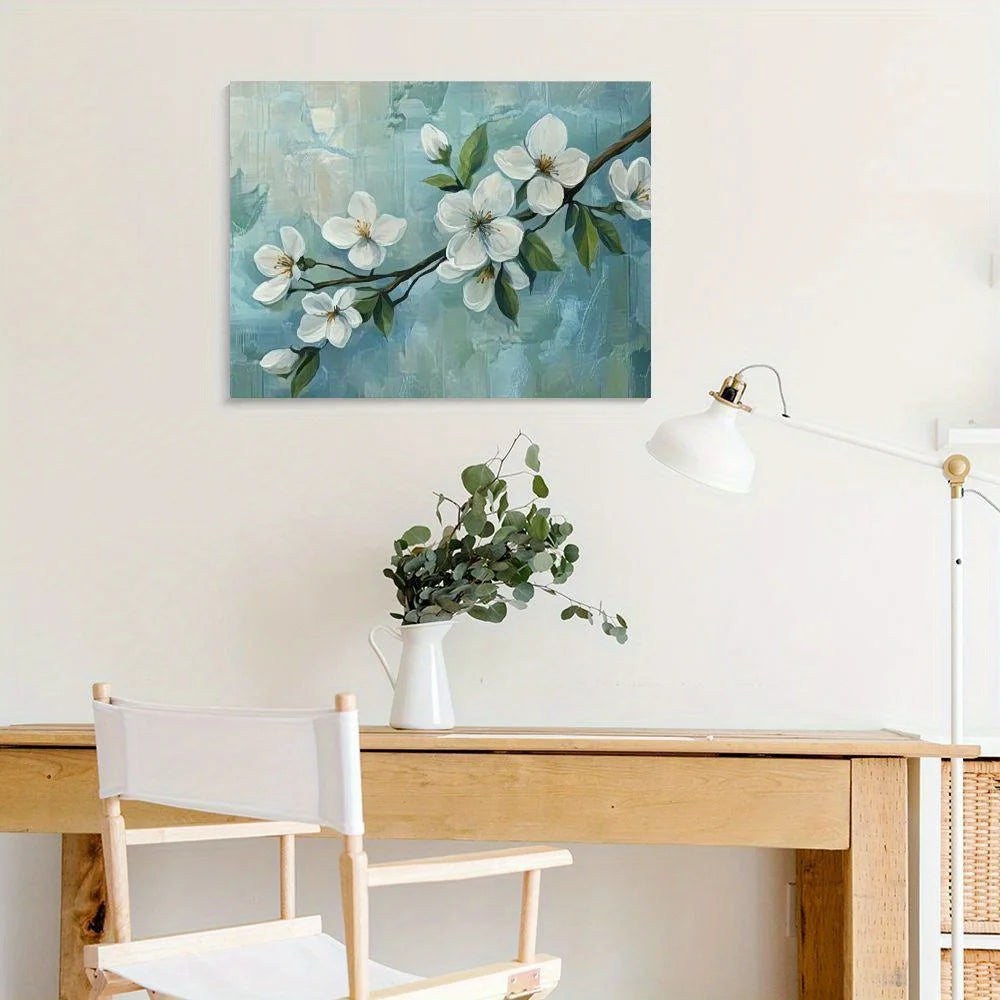 Framed Large Canvas Floral Modern Wall Art