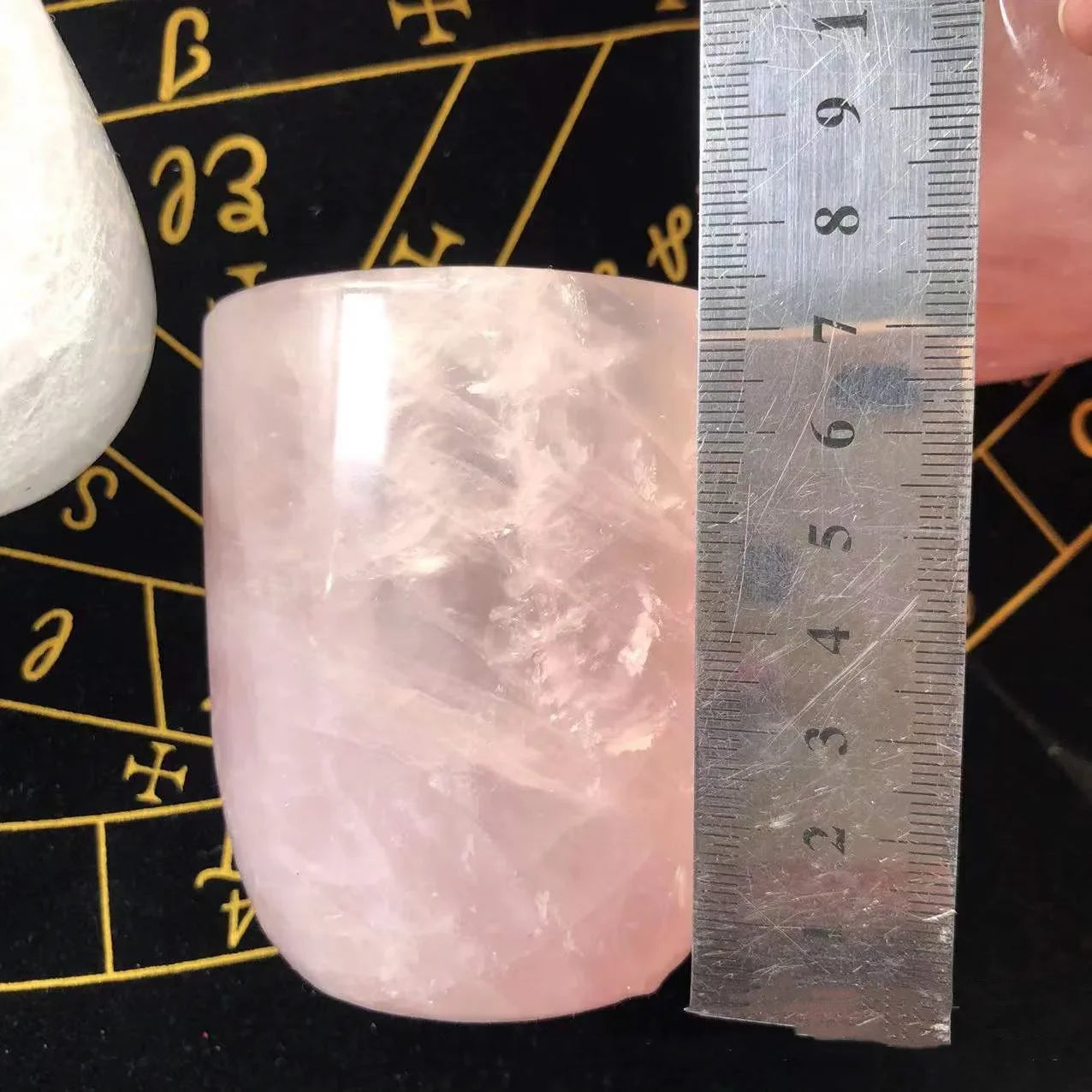 Natural Crystal Amethyst, Rose Quartz, White Crystal Cup