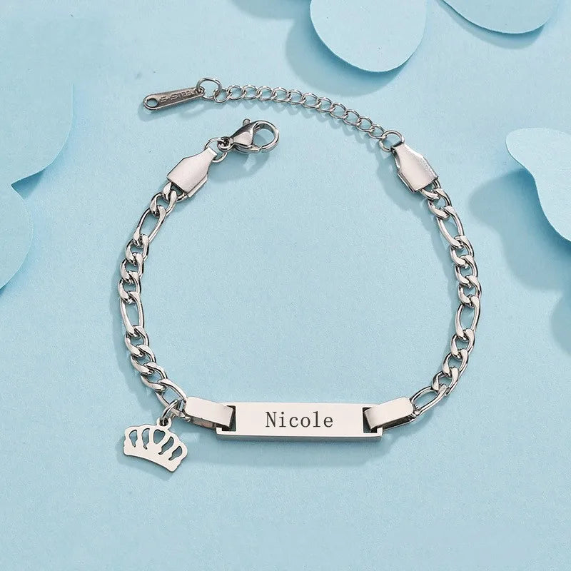 Custom Newborn Engraved ID Bracelet
