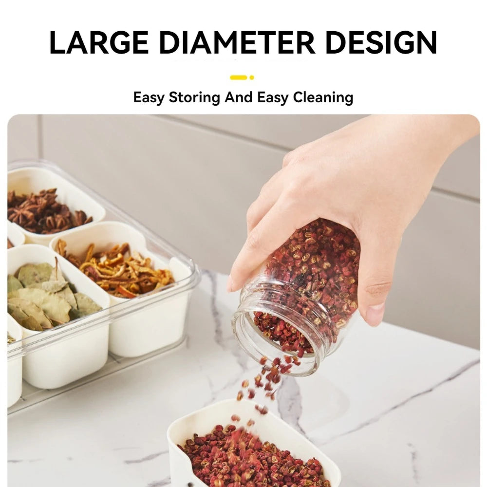Divided Snackle Box, with Lid and Handle