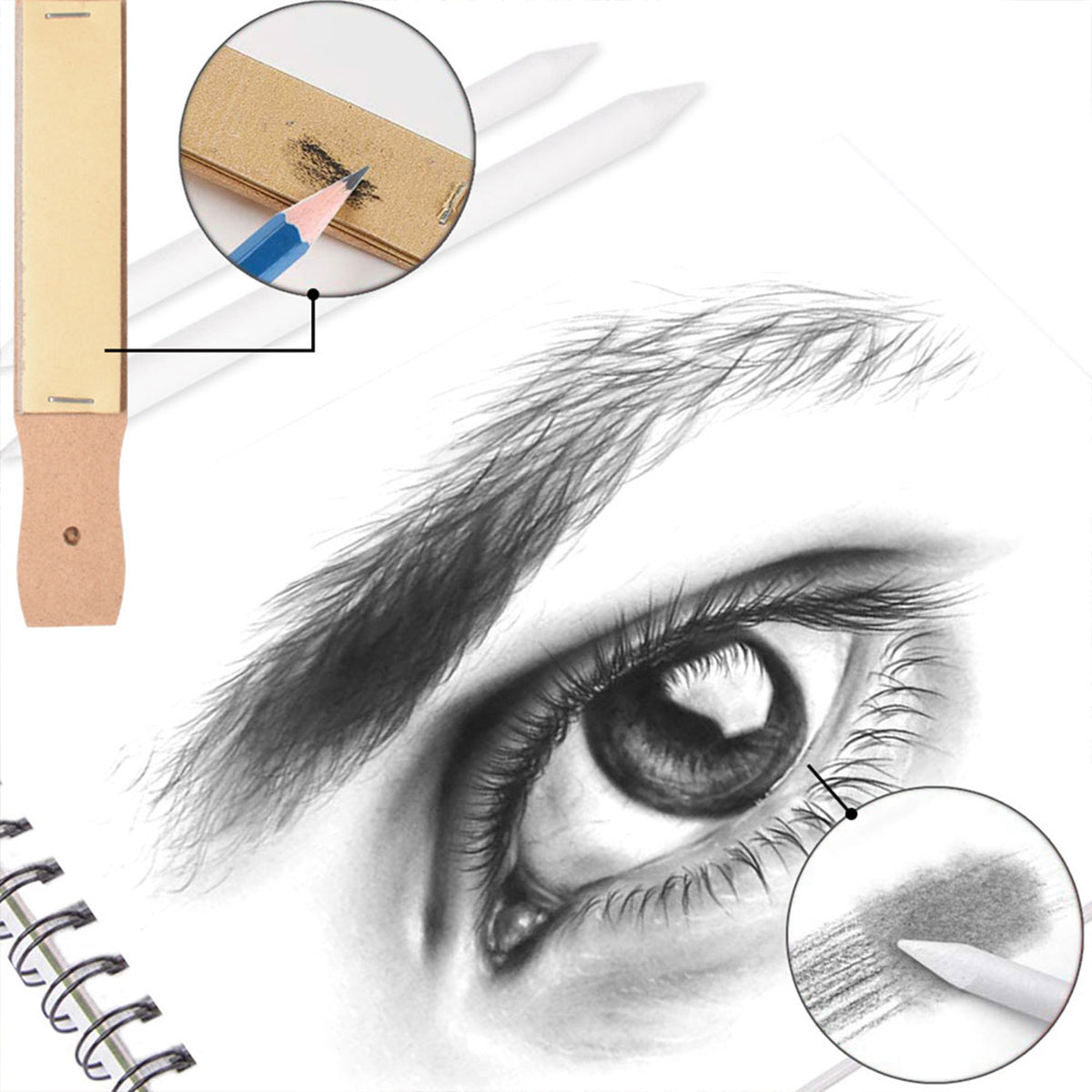 72Pcs Sketching Pencils Professionals Set