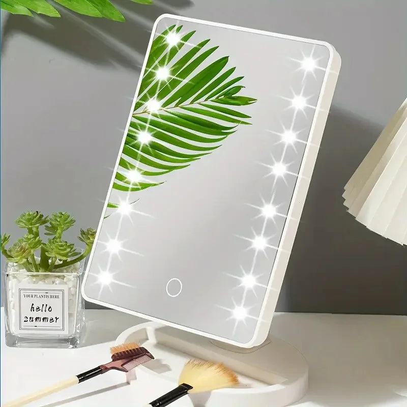 LED Makeup Mirror/Adjustable Brightness, 3-Speed Light
