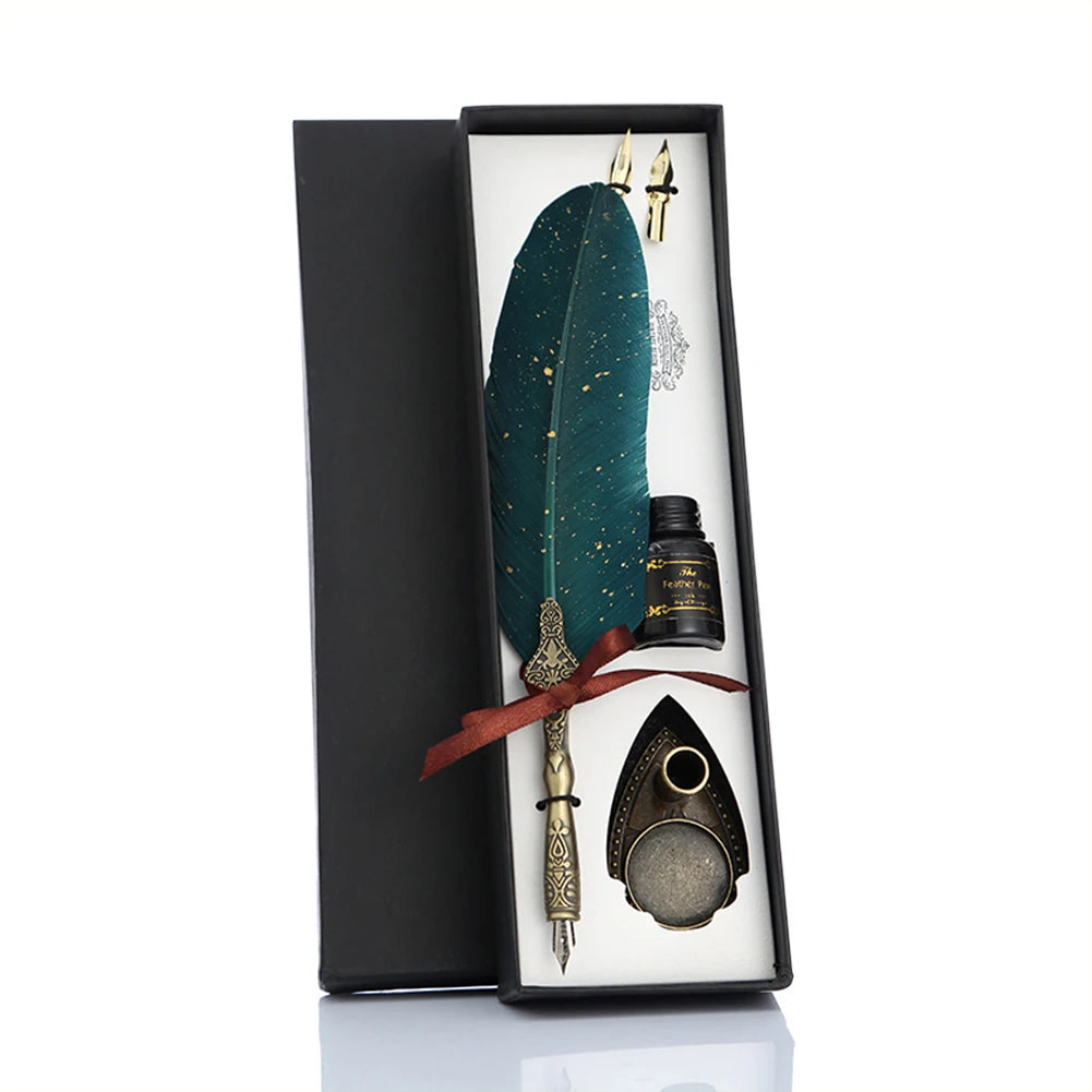 Retro Calligraphy Feather Dip Pen