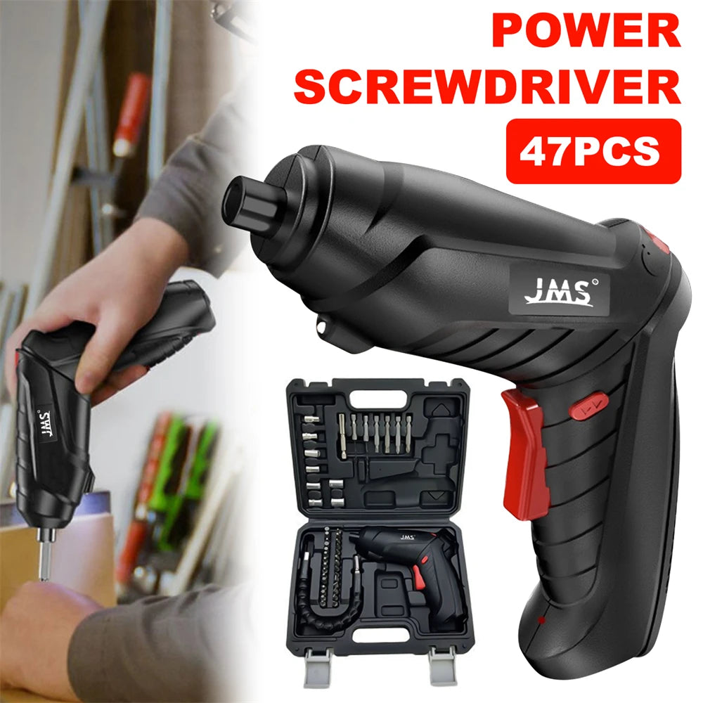 4.2V Cordless Electric Screwdriver Drill 74pcs Rechargeable