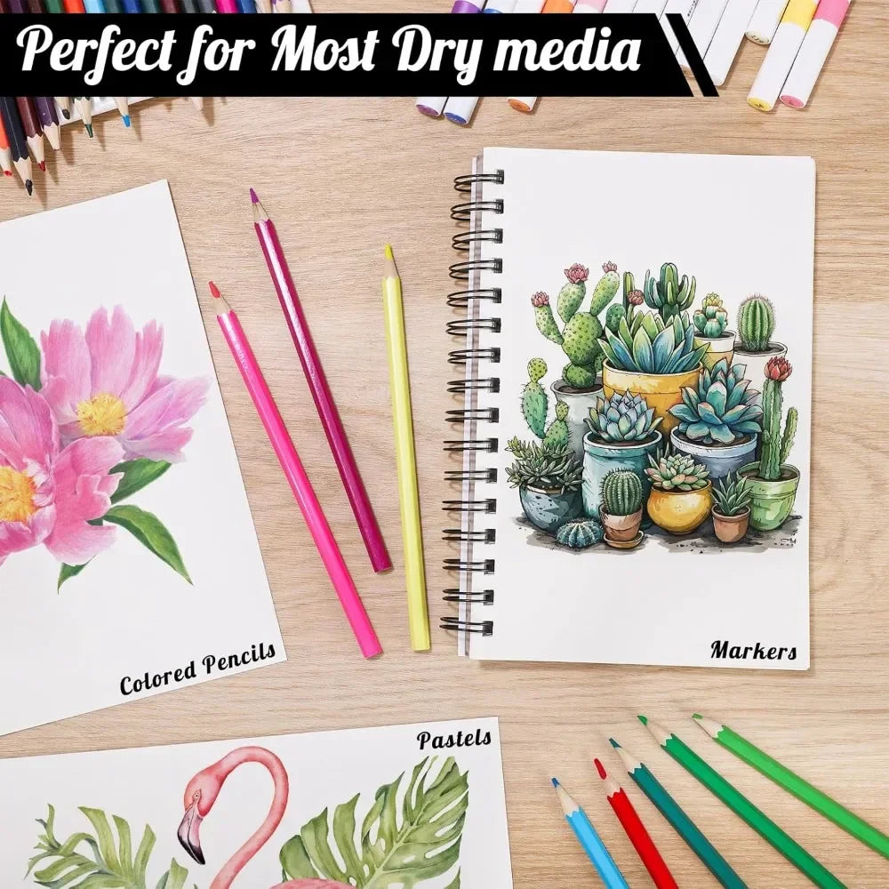 4 Pack of Mixed Media Sketchbooks