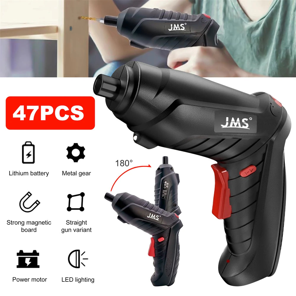 4.2V Cordless Electric Screwdriver Drill 74pcs Rechargeable