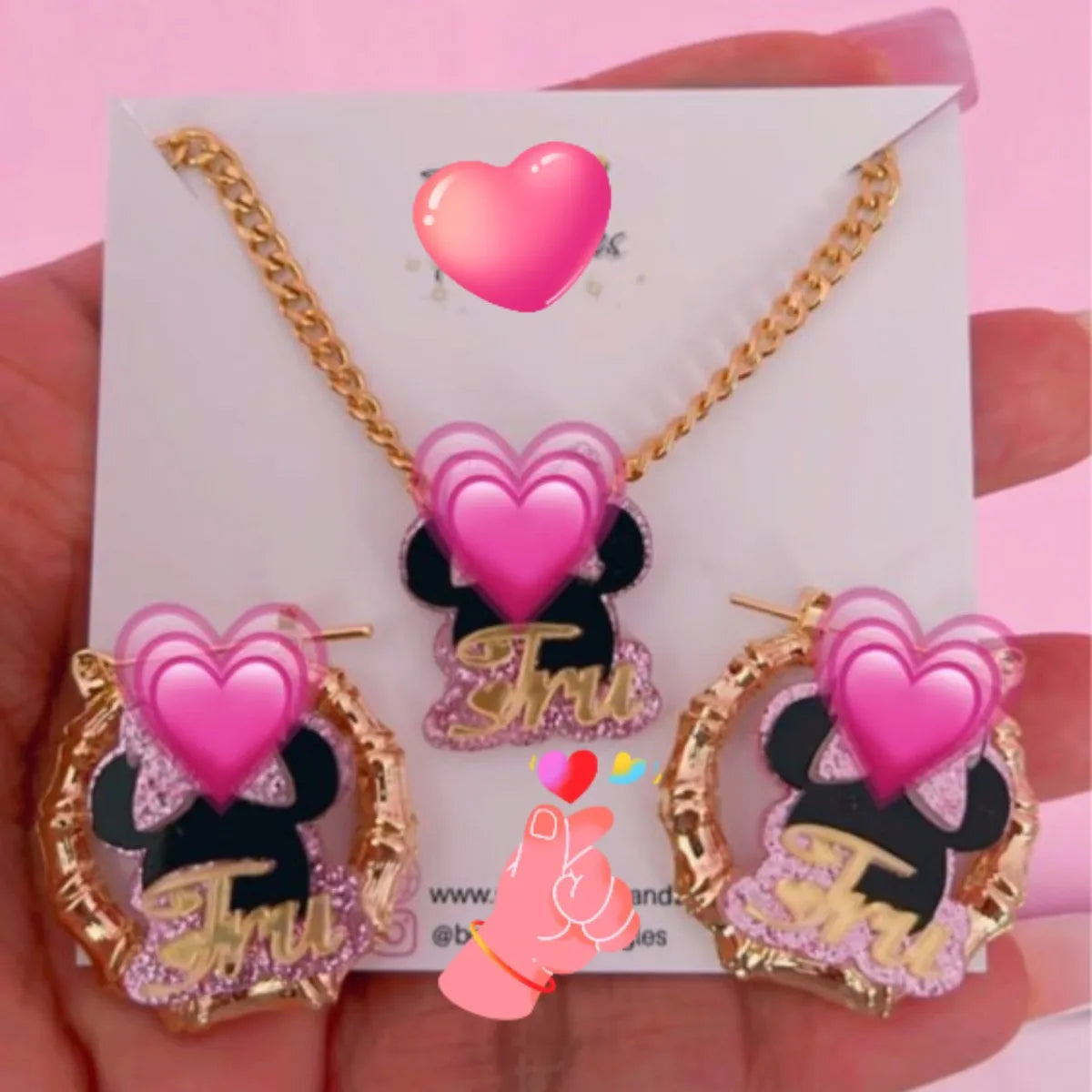 Custom Name Jewelry Set Acrylic Letters For Children