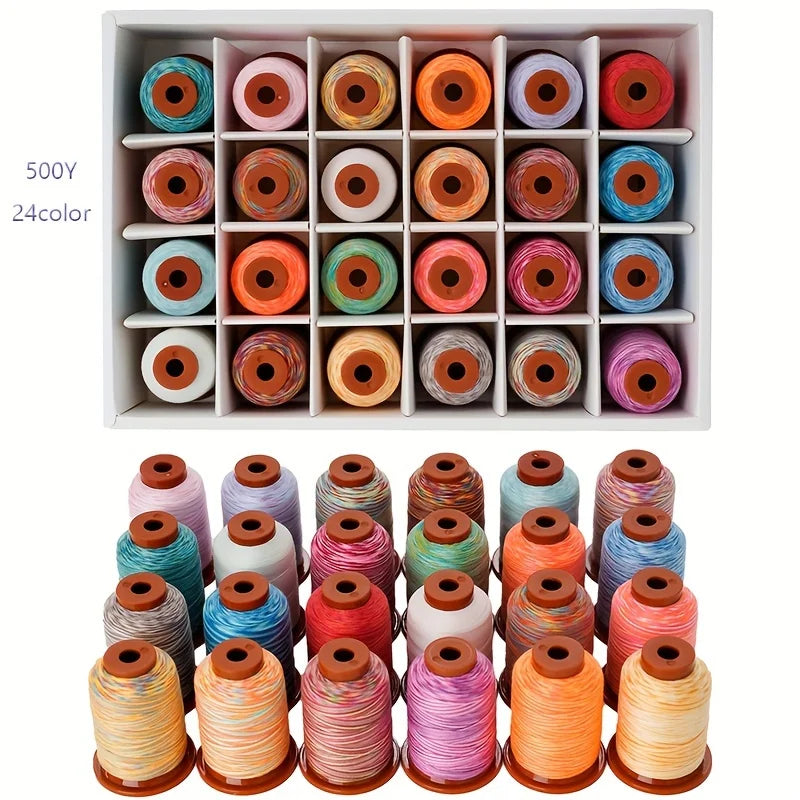 Variegated Polyester Sewing & Embroidery Thread