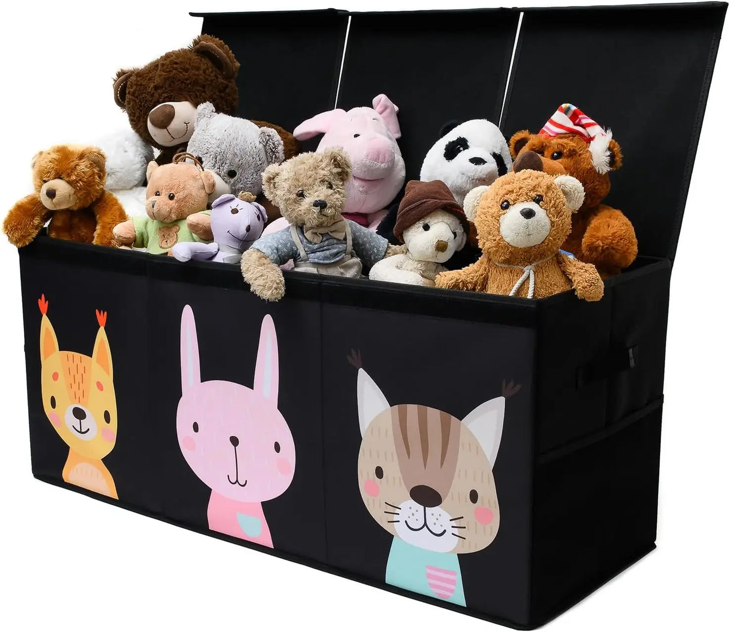 Extra Large Storage Box with Lid - Sturdy, Collapsible