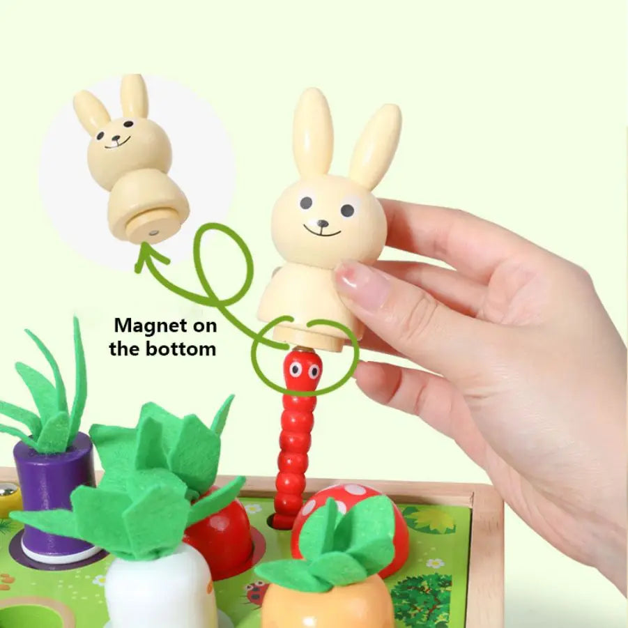 Wooden Children's Animal Pieces/W Interactive Box