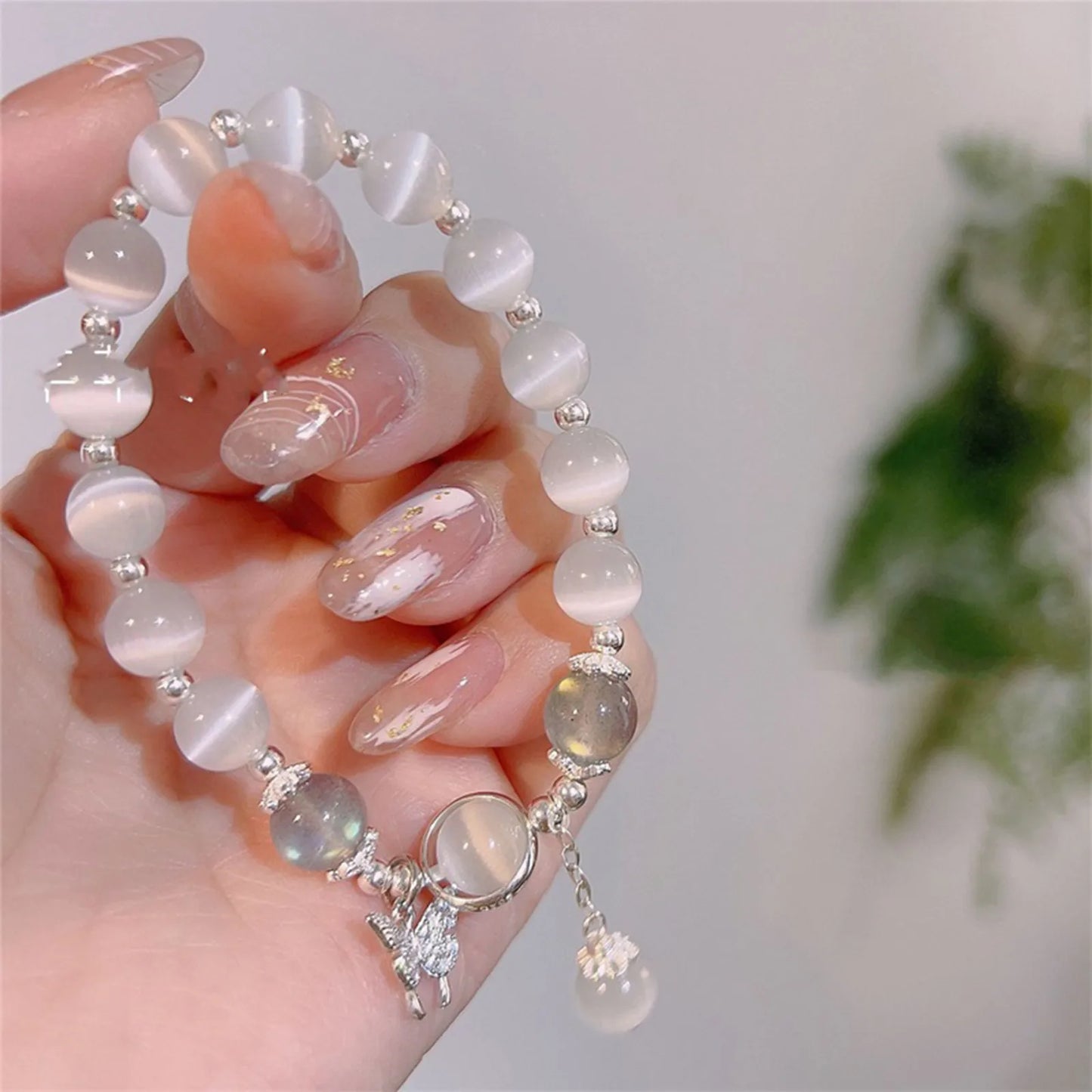 Ladies Imitation Opal Natural Crystal Bracelet