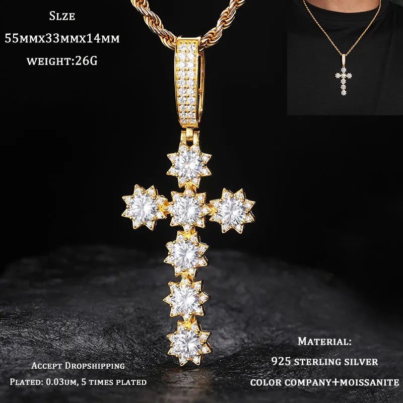 Unisex S925 Scorpion Pendant Iced Out Moissanite