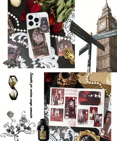 2 Pack 50 Sheets Gothic Sticker Set