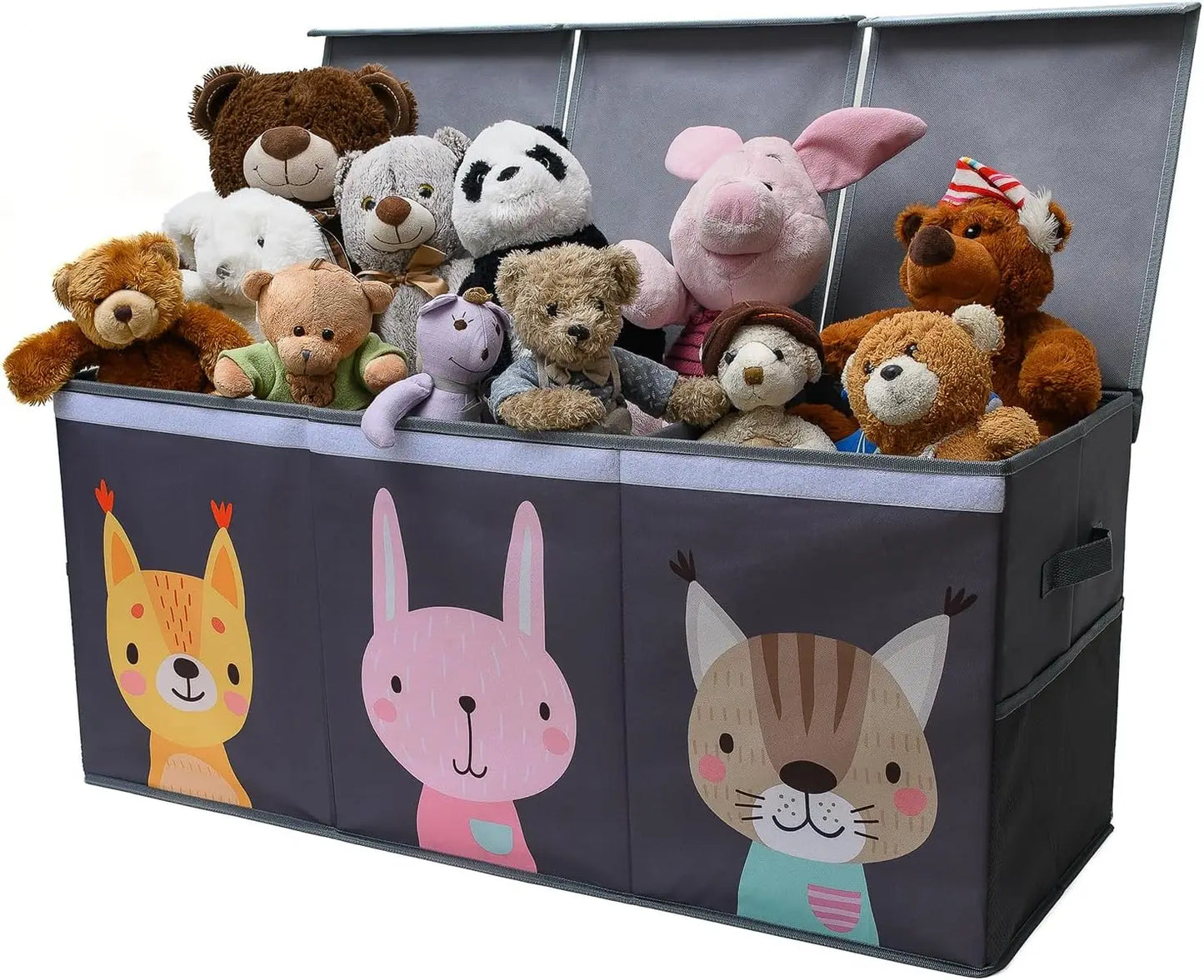 Extra Large Storage Box with Lid - Sturdy, Collapsible