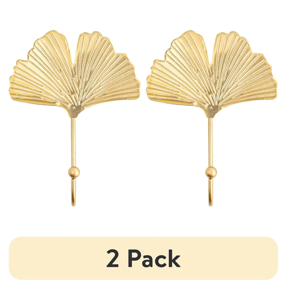 2 Pack Metal Single Hook Durable Wall Mount