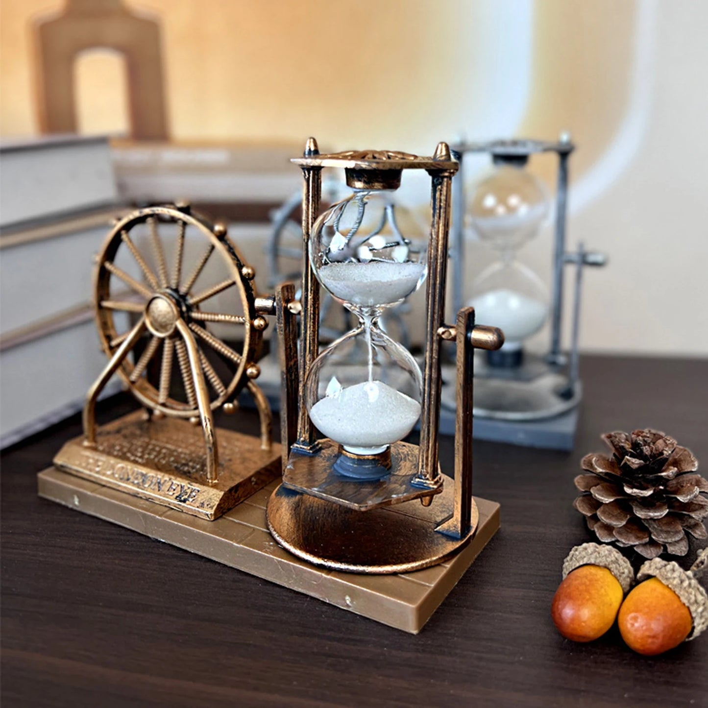 Vintage Ferris Wheel Retro Hourglass Sand Clock