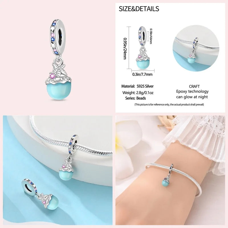 Ocean Series 925 Sterling Silver for Pandora Bracelet