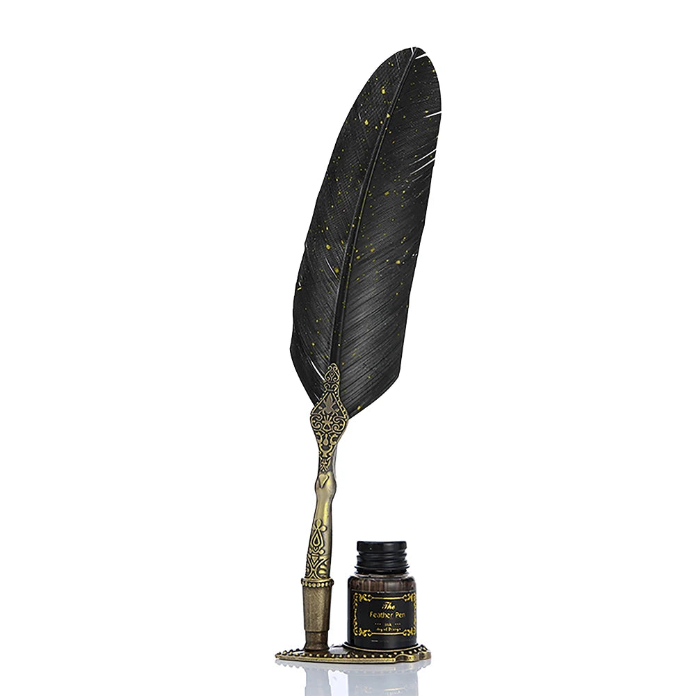 Retro Calligraphy Feather Dip Pen