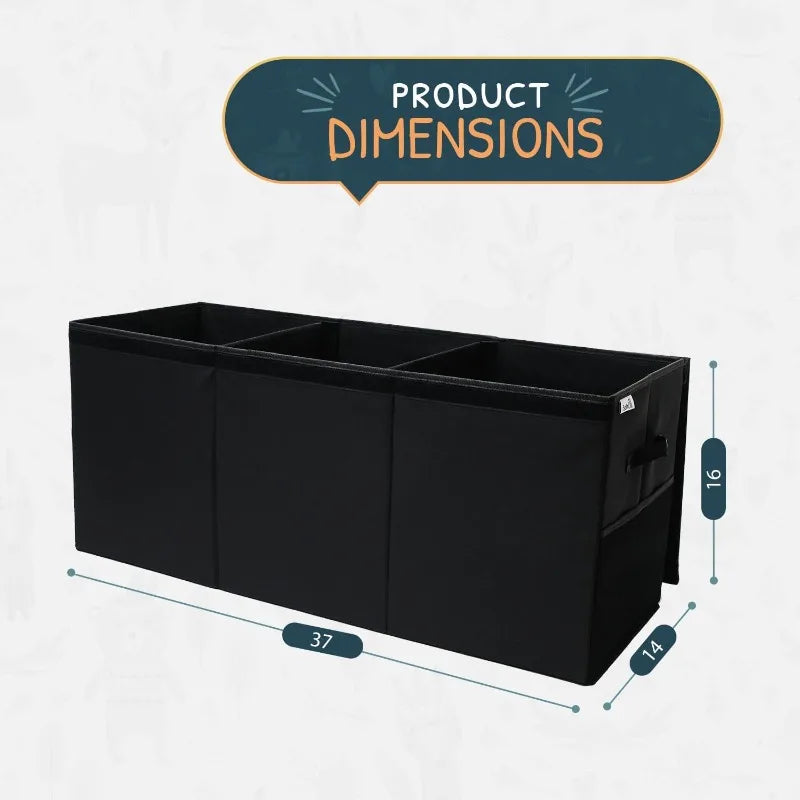 Extra Large Storage Box with Lid - Sturdy, Collapsible