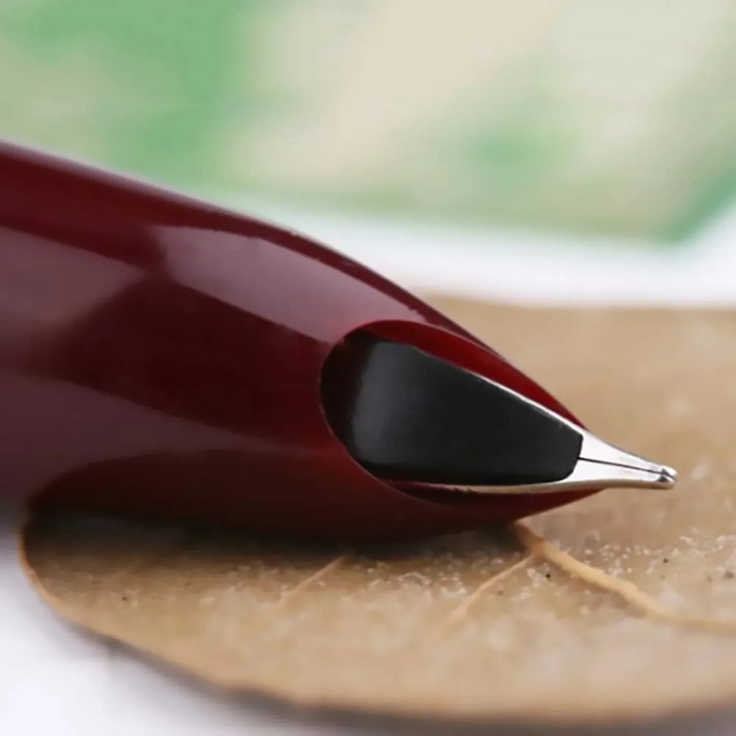 Fountain Pen, Fine Nib, Stainless Steel Cap