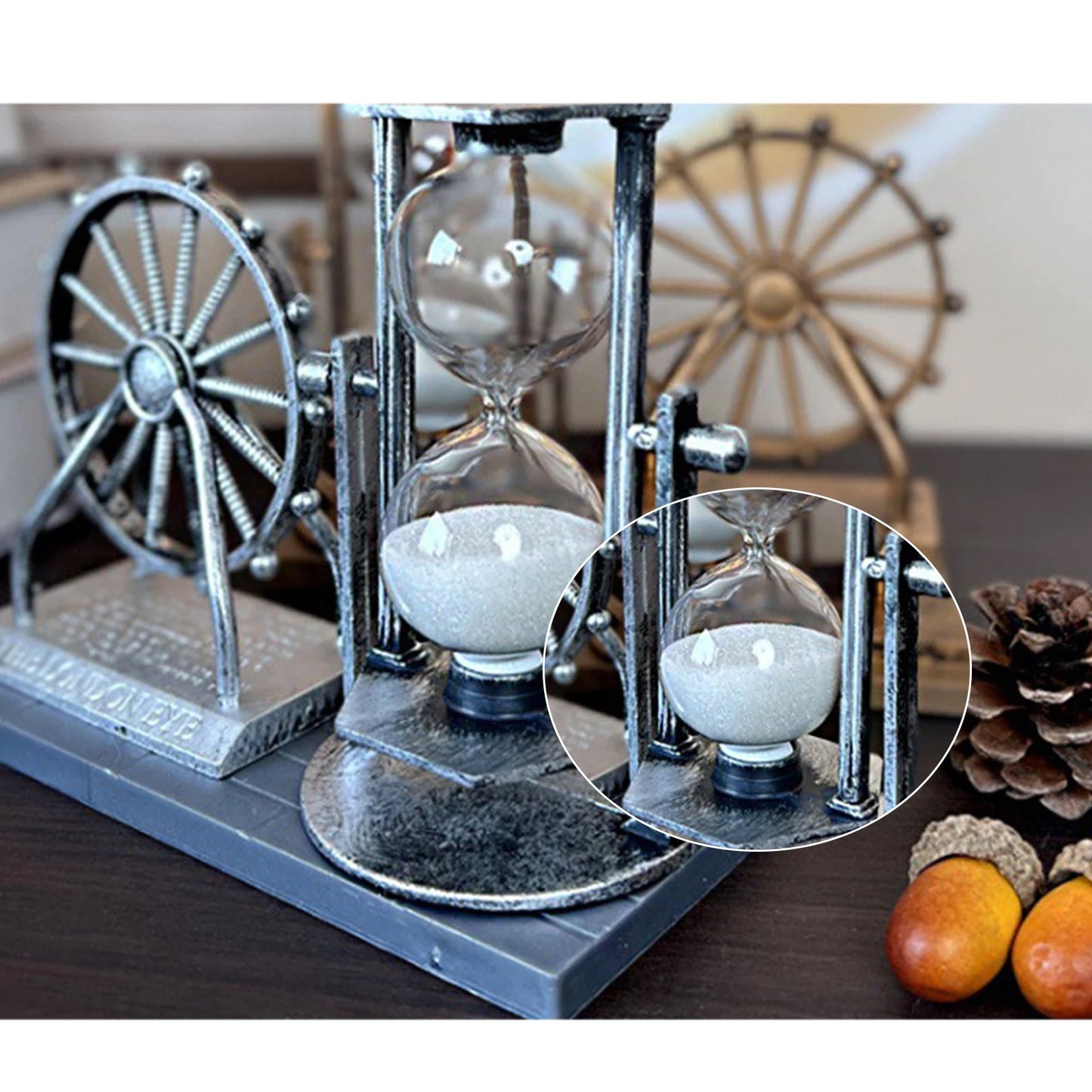 Vintage Ferris Wheel Retro Hourglass Sand Clock