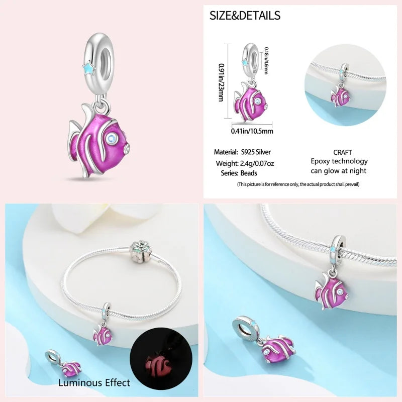 Ocean Series 925 Sterling Silver for Pandora Bracelet
