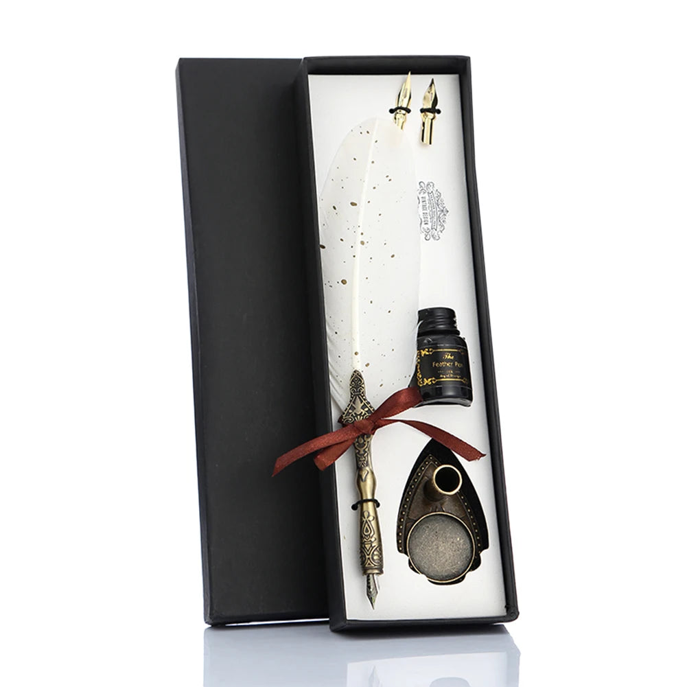 Retro Calligraphy Feather Dip Pen