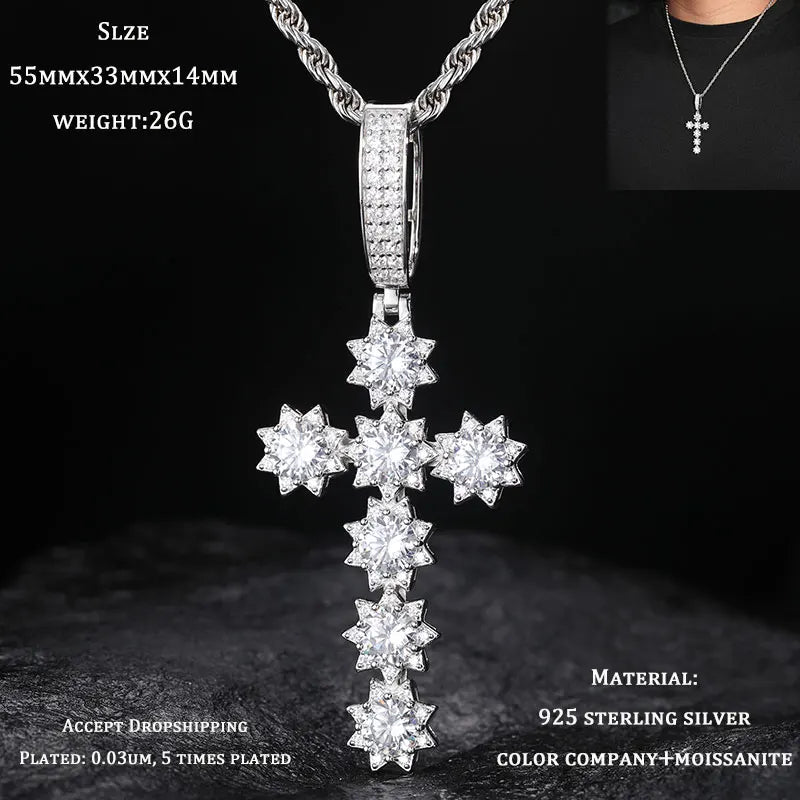 Unisex S925 Scorpion Pendant Iced Out Moissanite