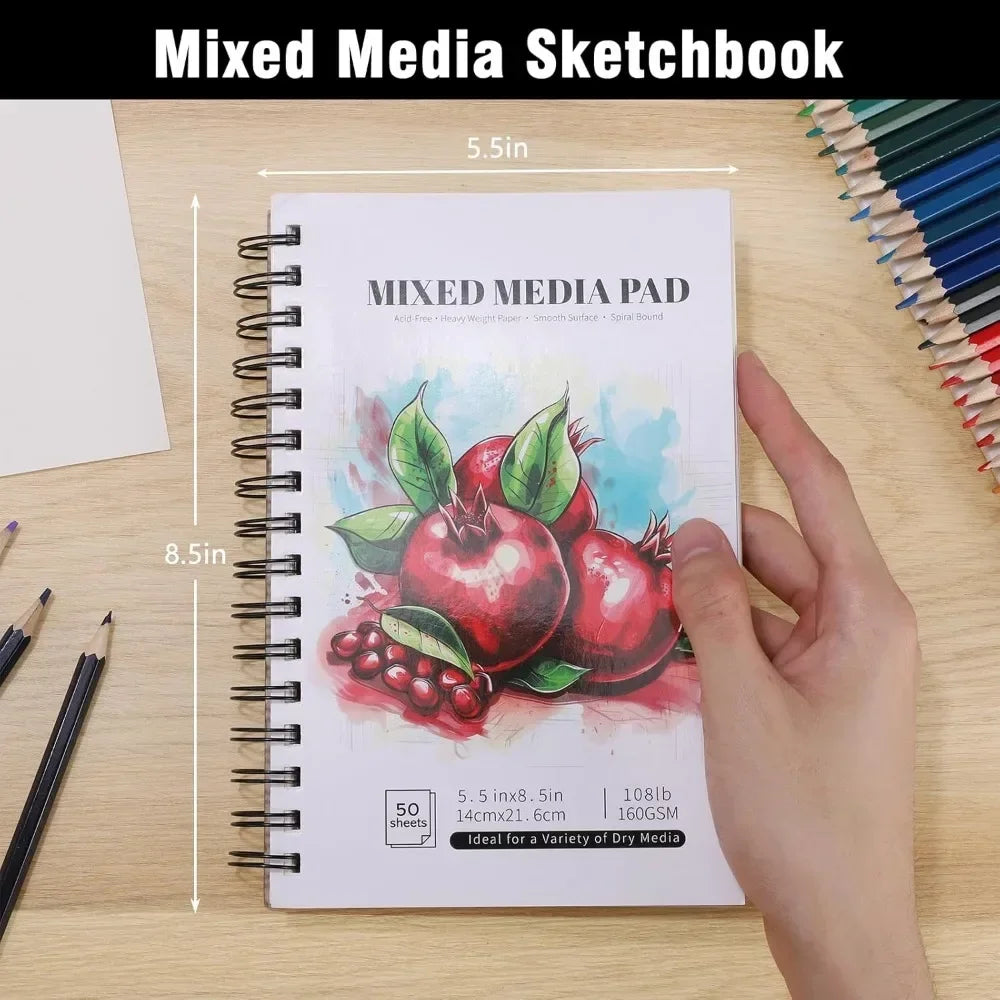 4 Pack of Mixed Media Sketchbooks
