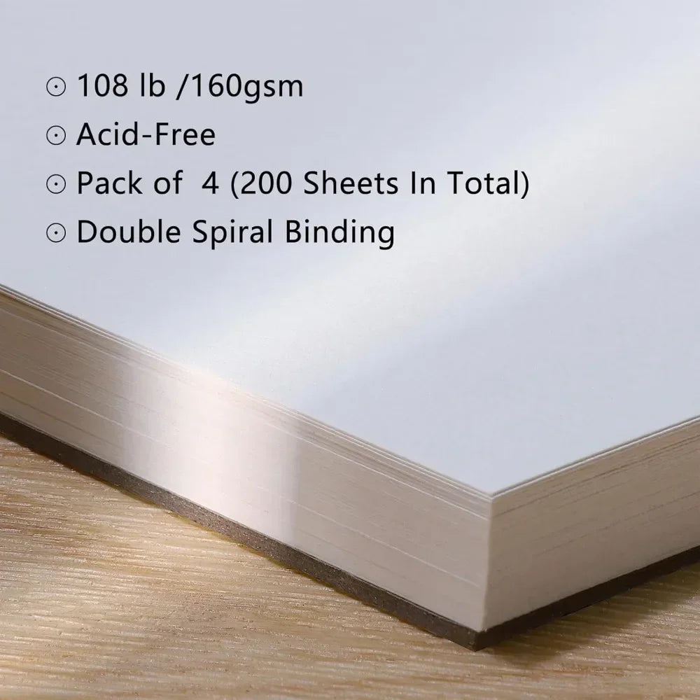 4 Pack of Mixed Media Sketchbooks