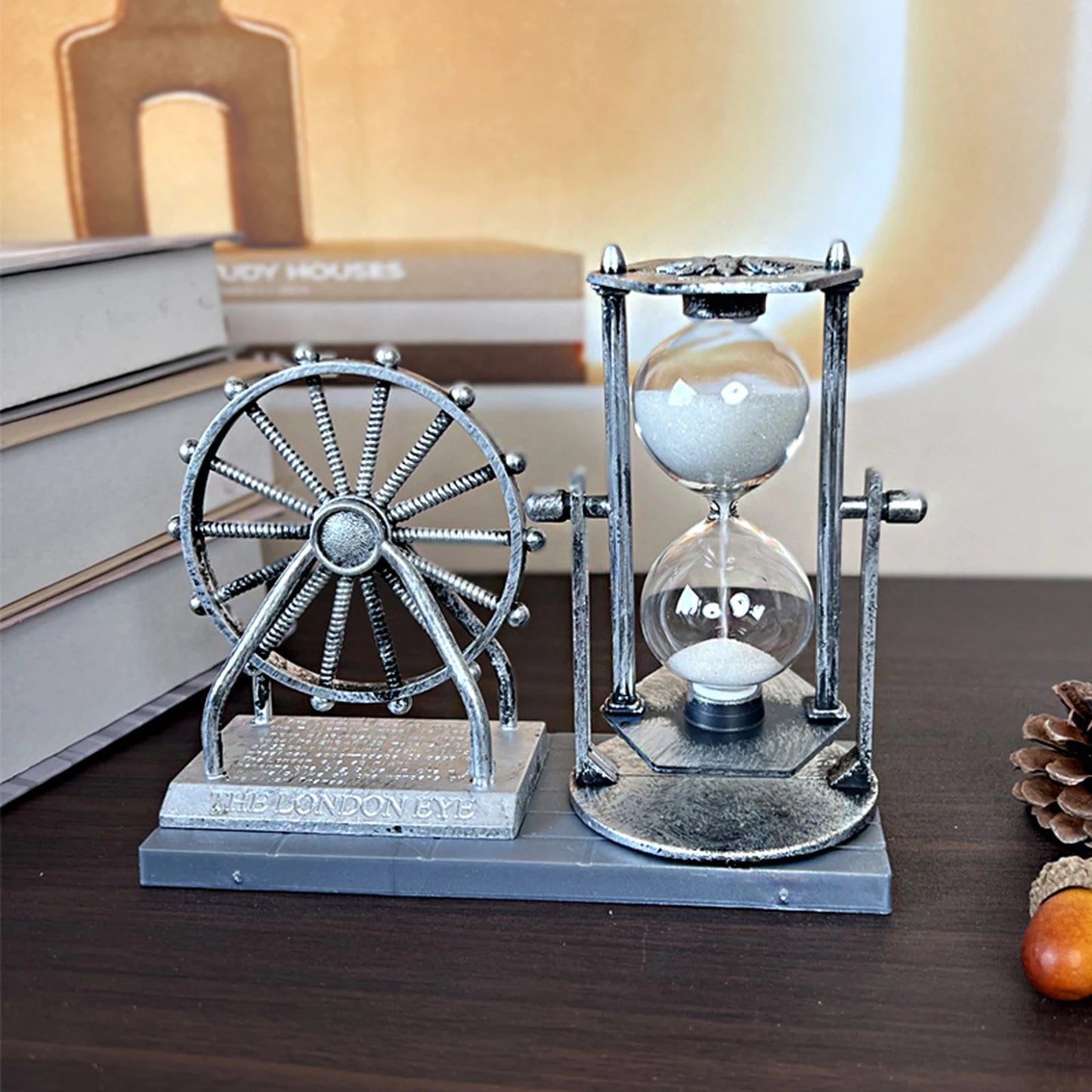 Vintage Ferris Wheel Retro Hourglass Sand Clock